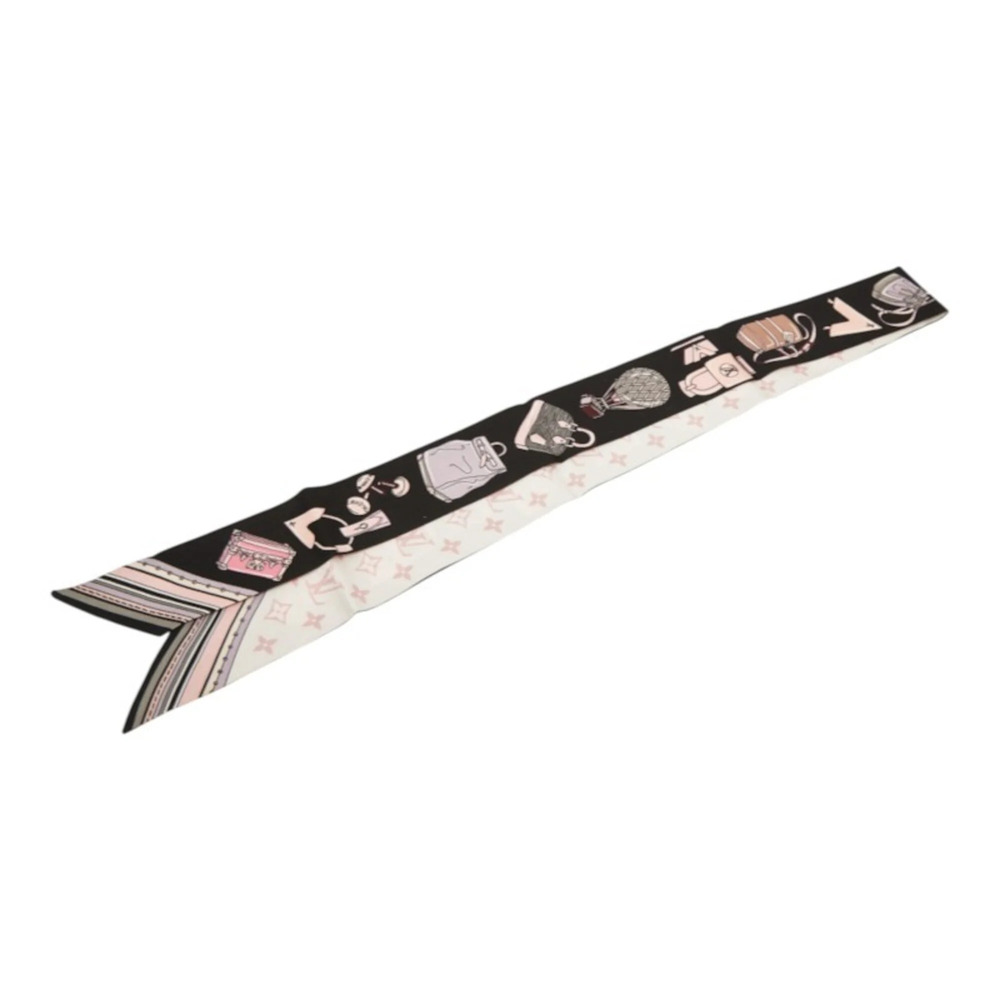 Louis Vuitton Bandeau BB Essential Scarf M71525 Black Multicolor Silk Women's...